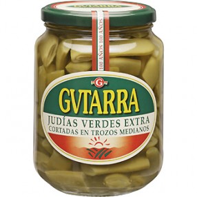 GVTARRA Judias verdes cortadas en trozos frasco 660 grs